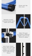 Gymnastics Horizontal Bar Expandable Gymnastic Bar Folding for Home, Adjustab…