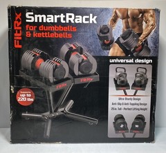 FitRx SmartRack Dumbbell Stand, Dumbbell Rack and Kettlebell Weight Rack Stand