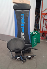 Total Gym XLS Adjustable Home Gym Rowing Station Black Blue Handles Straps