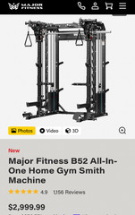 Major fitness evo all in one smith machine
