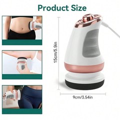Full Body Massager with 5 Heads & 3 Washable Pads – For Abdomen, Waist, Arms …