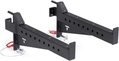 Titan Fitness T-3 Series Spotter Arms, 800 LB Capacity, Black Safety Catches, Po