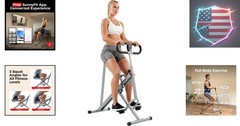 Smart Row-N-Ride Glute & Leg Trainer, Foldable Squat Assist Rower with Exclus…