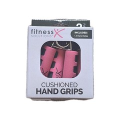 Fitness Solutions 2 Cushioned Hand Grips Pink NEW