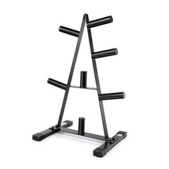 CAP 2-Inch Olympic Plate Tree Rack for Home Gym, Heavy-Duty A-Frame 7 Posts