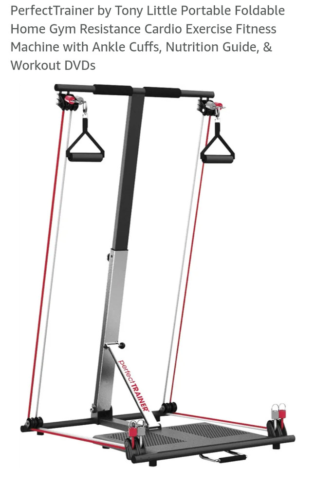 New! Rare Hard To Find! Tony Little PerfectTrainer Portable/Foldable Home Gym