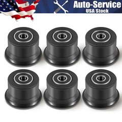 6pc Rolling Seat Trolley Wheels Sliding Seat Bracket Roller For Bowflex Home Gym
