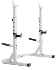 Weider Platinum Olympic Squat Weight Rack Stands Spotters and Bar Holds 310 lb