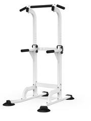 DONIUZ Power Tower Pull Up Bar and Dip Station, Multi-Function Home Gym- (WHITE)