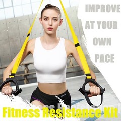 Bodyweight Resistance Training Straps, Complete Home Gym Fitness Trainer kit …