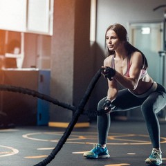 Battle Rope 1.5″ Heavy Weighted 30/40FT for Home Gym & Strength Training