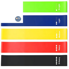Resistance Bands Exercise Set Elastic Loop Multicolor