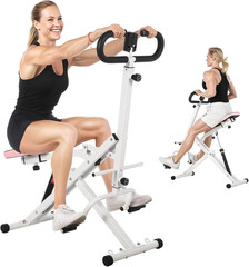 Adjustable Squat Machine with 12 Resistance Levels – Foldable Full Body Trainer