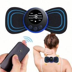 Rechargeable EMS Neck Massager – Portable Electric Pain Relief Patch for Body
