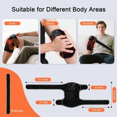 RAYOCON Red Light Therapy Knee Massager, Heated Infrared Vibration Brace Pain…