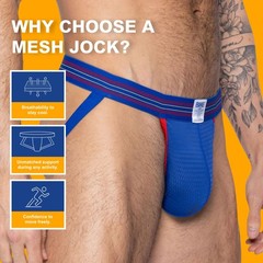 Athletic Mesh Jockstrap | Breathable Mesh Pouch for Sweat Control | Durable E…