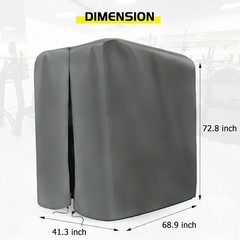 Zippered Home Gym Cover – Grey (41.3″ x 68.9″ x 72.8″)