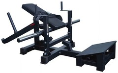Glute Bridge Plate-Loaded Hip Thrust Machine Black Heavy-Duty Steel Frame