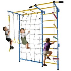 7-in-1 Kids Indoor Gym – Monkey Bars, Rope Ladder, Wall Ladder & More