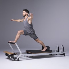 Merrithew™ At Home SPX® Reformer Package with Reformer Box, Footstrap