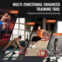 Plyometric Jump Box, 12 Inch Plyo Box, Steel Plyometric Platform and Jumping