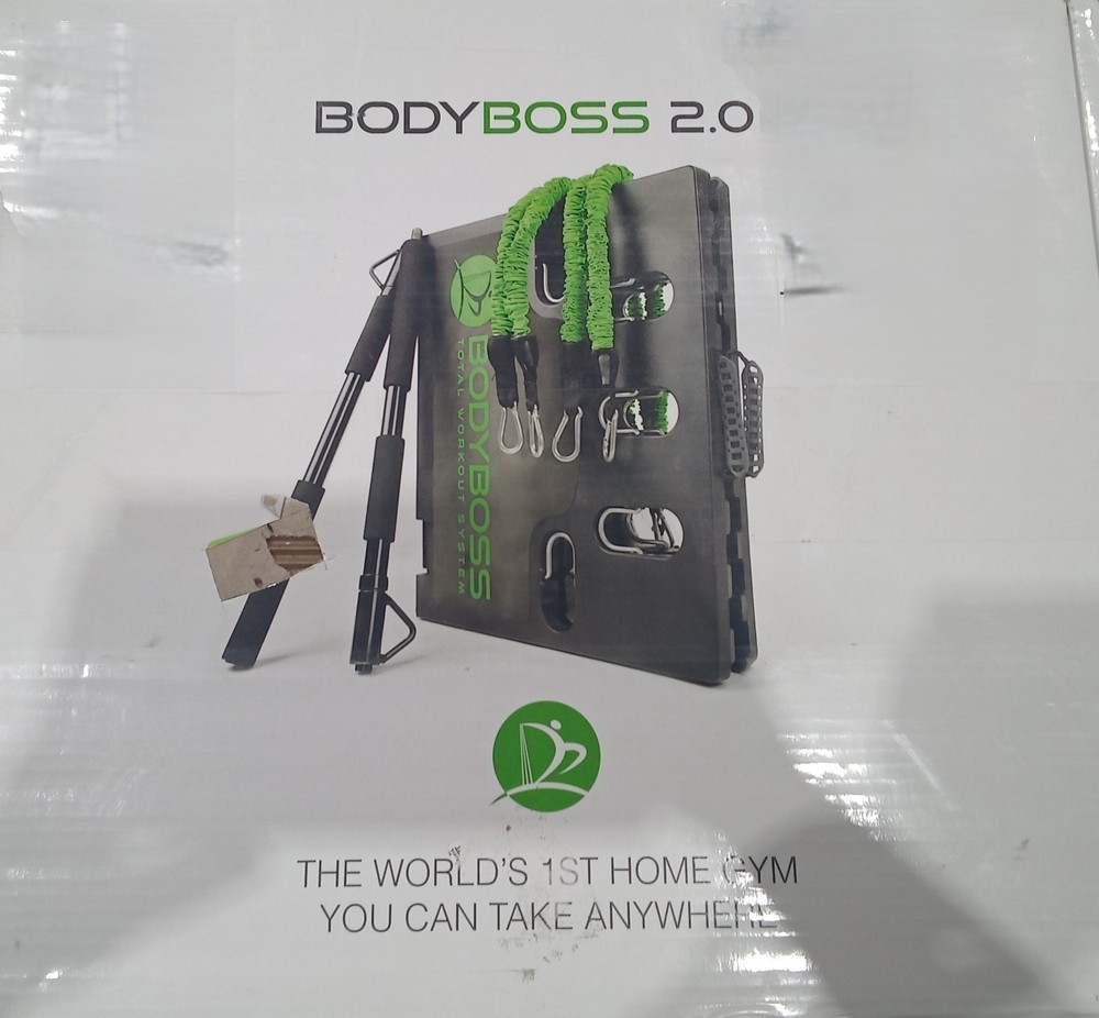 BodyBoss Home Gym 2.0 Full Portable Gym Home Workout Package Pink