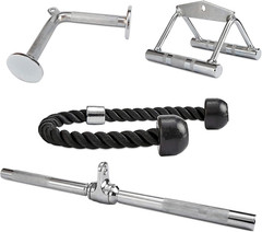 Multifunctional Home Gym System Workout Station Multiple Grip Handles, 4-Piece C