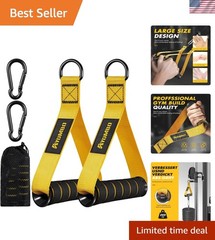 Heavy-Duty Cable Attachments & Resistance Band Handles for Home Gym Excellence