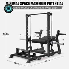 Heavy Duty Hip Thrust Machine 770 LBS for Home Gym Glute Training FREE SHIPPING