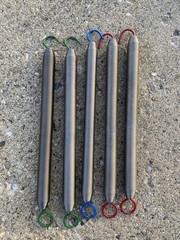 Balanced Body Signature Reformer Springs – Set of 5 (2 Red, 2 Green, 1 Blue)