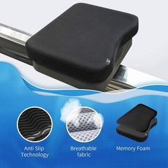 Hornet Watersports Memory Foam Rowing Machine Seat Cushion Designed for Black