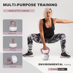 Soft Kettlebell 5LB-25LB for Home Gym, Anti-Slip Fitness Weights, Strength Train