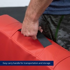 Titan Fitness Red Silencer Drop Pad Set, 6″ Crash Cushion Pads, Red