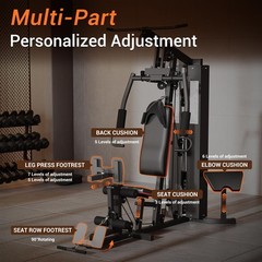 Home Gym Equipment Machine Full Body Workout Machine with 150 LBS Weight Stack