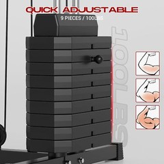 Multifunctional Full Body Exercise Workout Station Fitness Home Gym Equipment US