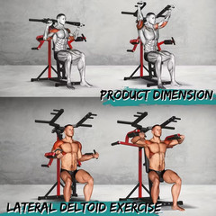 Shoulder Press Plate Loaded Deltoid Machine Adjustable Back Rest Home Gym