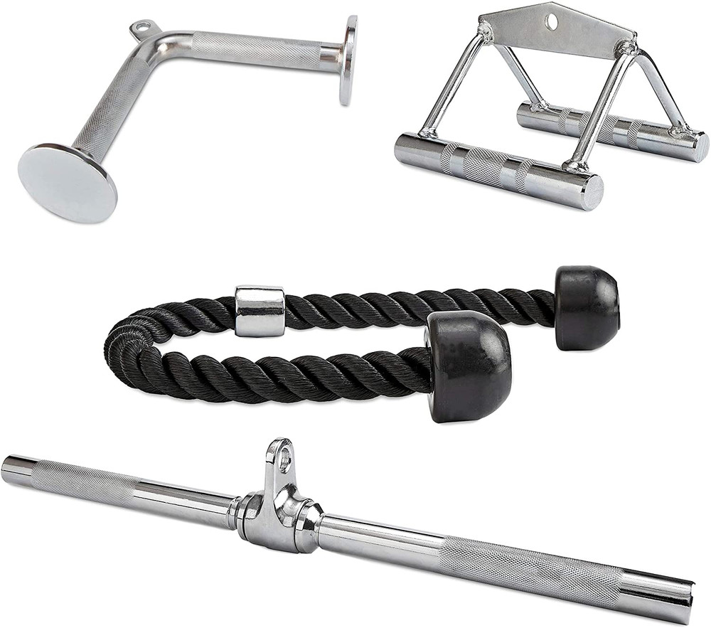 Multifunctional Home Gym System Workout Station Multiple Grip Handles, 4-Piece C
