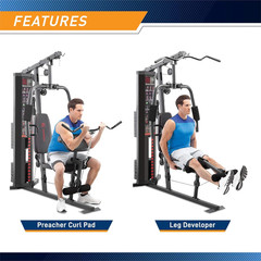Marcy MWM-990 Home Gym 150 lb Weight Stack Total Body Lat Pulldown Chest Press
