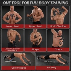 Twister Arm Trainer, 3 in 1 Hydraulic Power Chest Workout Equipment with Ab R…