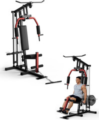 5-In-1 Multifunctional Home Gym Equipment: Full Body Workout Machine with LAT Pu